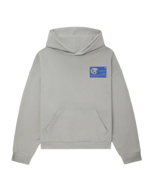Sudadera con capucha y estampado gráfico we11done de color Gray