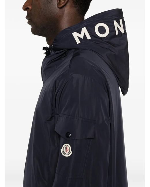Moncler Blue "Sassiere" Micro Soft Jacket for men