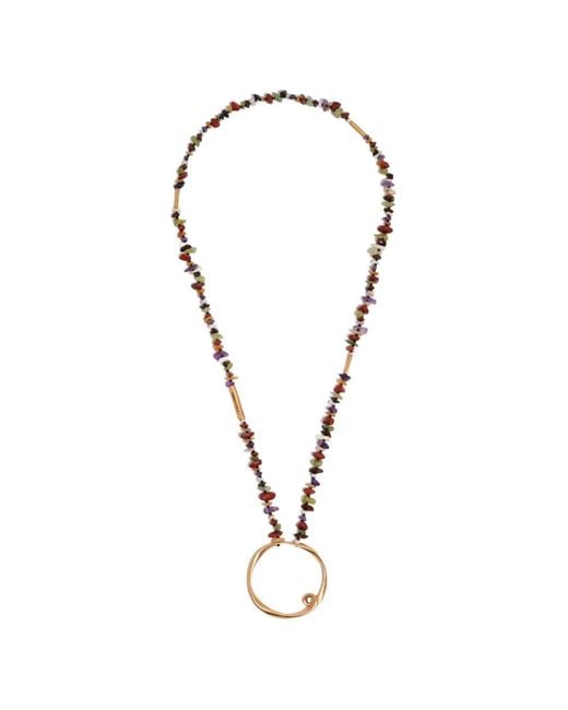 Bimba Y Lola Metallic Stones Necklace
