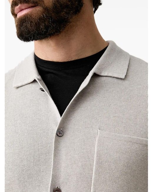 Joop! Gray Chest-Pocket Cardigan for men
