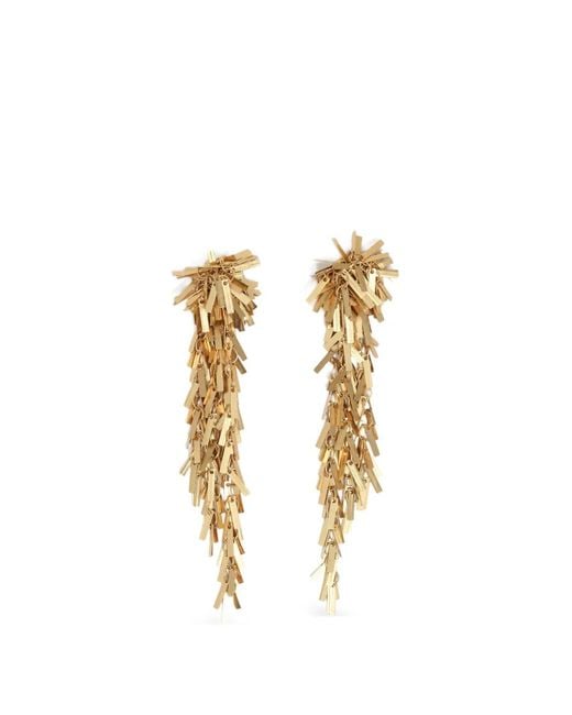 Bimba Y Lola Metallic Fringe Earrings