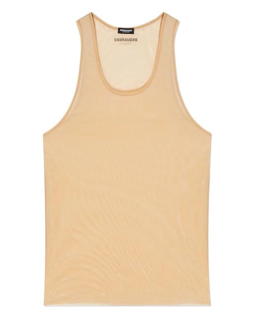 DSquared² Natural Sleeveless Tops for men