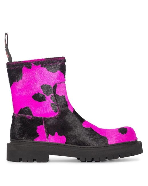 pink cow print shoes