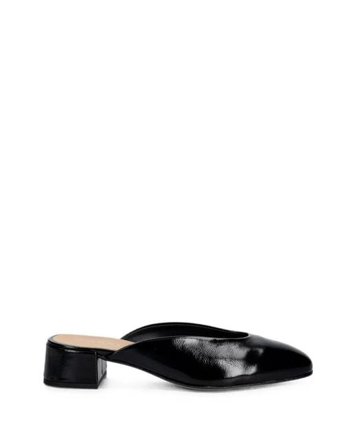 JONAK PARIS Black Mules En Cuir À Fini Verni Nine