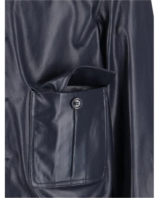 Chaqueta De Piel Con Botones Valstar de hombre de color Blue