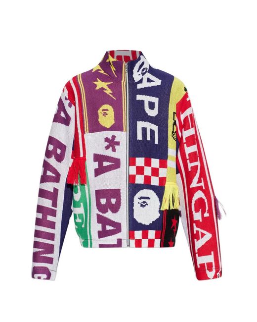 A Bathing Ape White Windbreaker for men