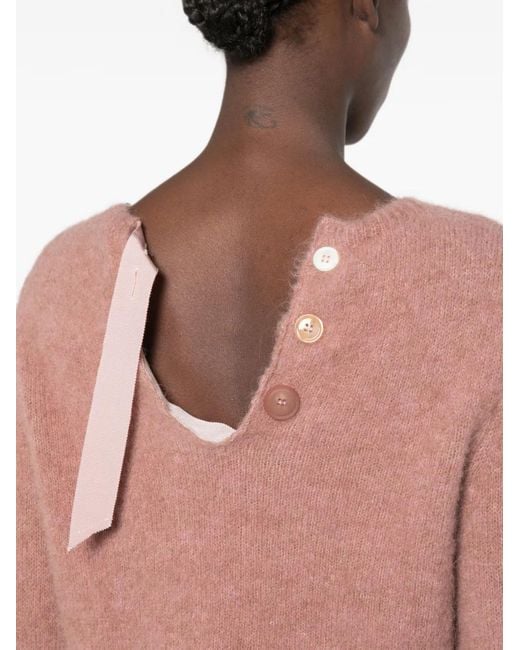 Phisique Du Role Pink Long-Sleeves Sweater