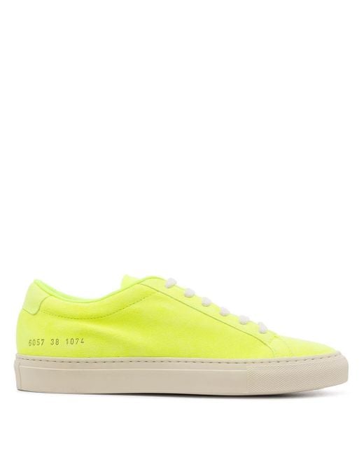 yellow neon trainers