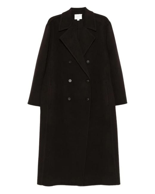Vince Black Double-Breasted Coat