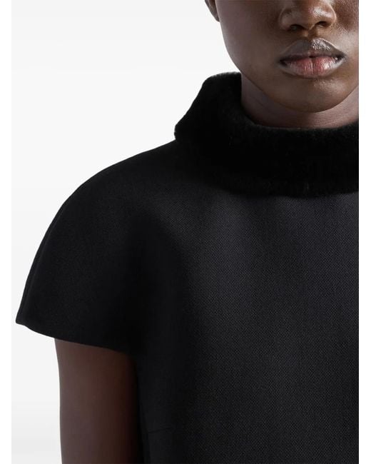 Prada Black Natté Mini Dress