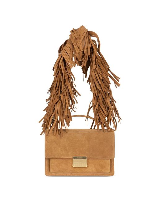 Golden Goose Deluxe Brand Brown Small Venezia Top Handle Leather Tote