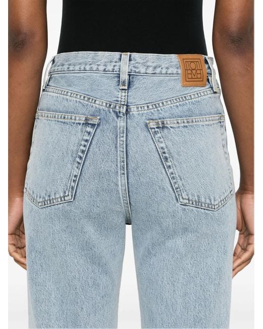 Totême Blue Logo Applique Jeans