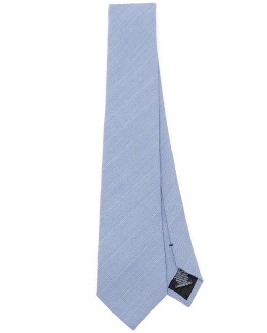 Paul Smith Blue Striped Fine-knit Tie for men