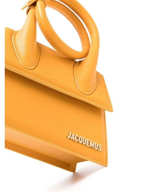 Jacquemus Orange Le Chiquito Noeud Leather Tote Bag