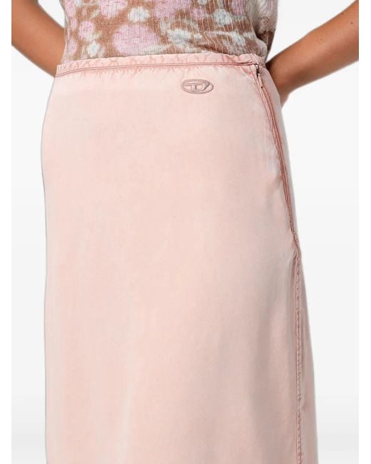 DIESEL Pink O-Rietta Midi Skirt