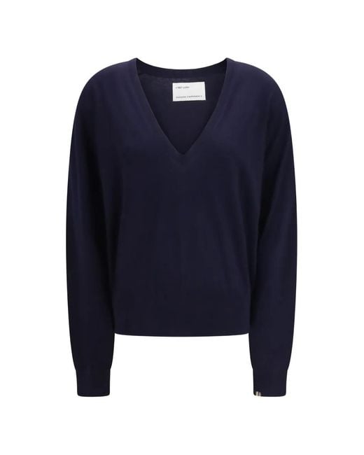 Extreme Cashmere Blue N°467 Collin V-Neck Sweater