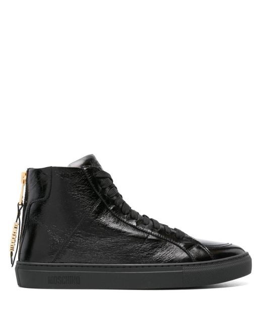Moschino Sneakers mit Knitteroptik in Black für Herren