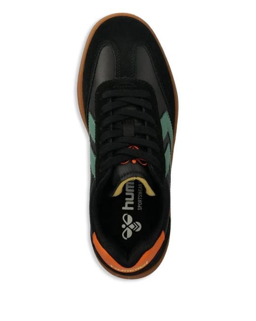 Hummel Black Colour-Block Sneakers