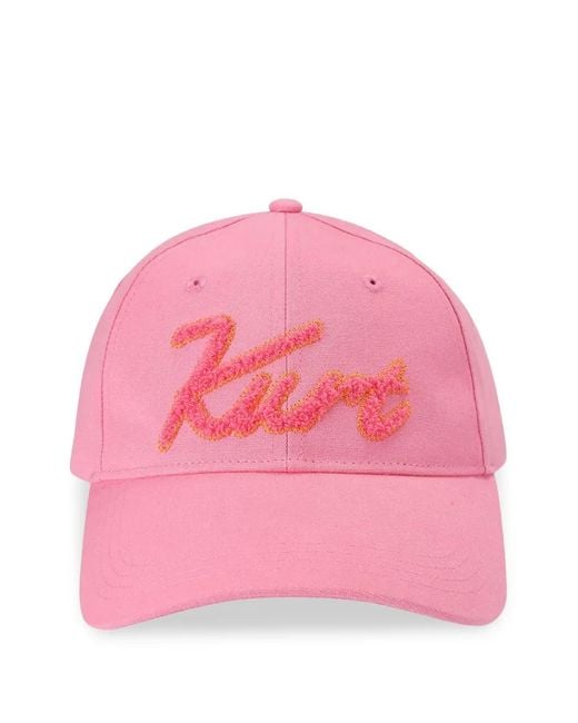 Kurt Geiger Pink Logo-Embroidered Baseball Cap