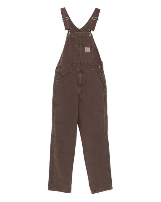 Levi's Brown Tab Button-Fastening Pocket Overalls for men