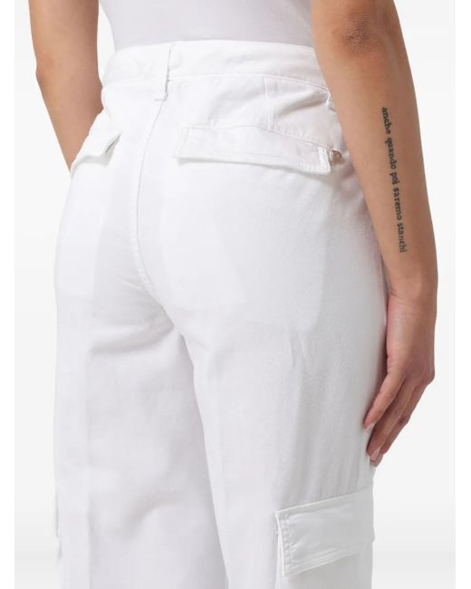 Dondup White Amber Cargo Pants