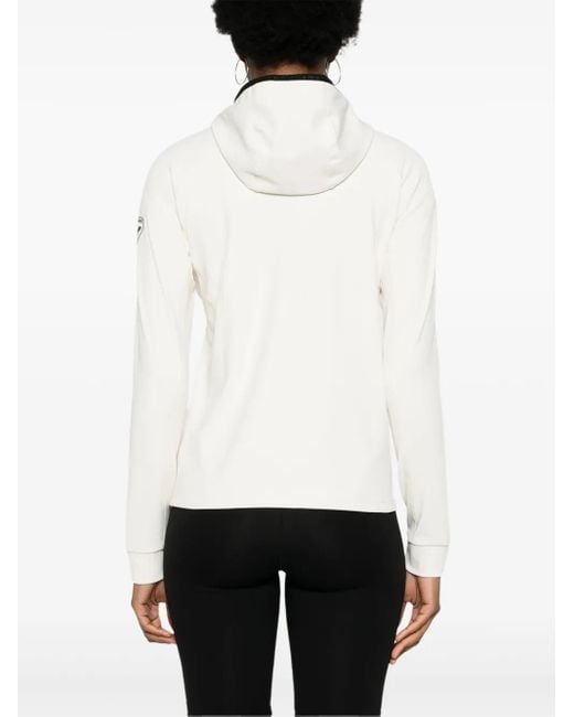 Rossignol White Midlayer Zipped Hoodie