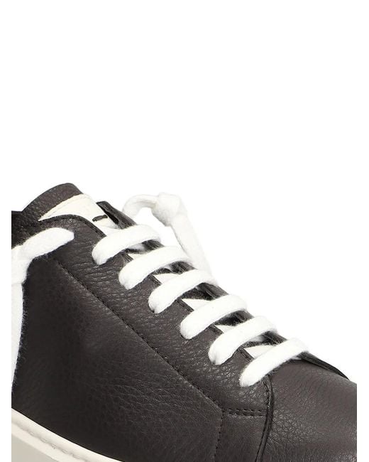 Doucal's White Pebbled-Texture Sneakers for men