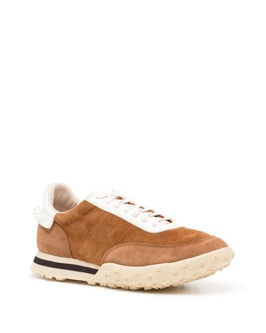 Visvim Brown Suede Lace-Up Sneakers for men