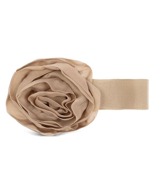 Blumarine Natural Rose-appliqué Choker Necklace