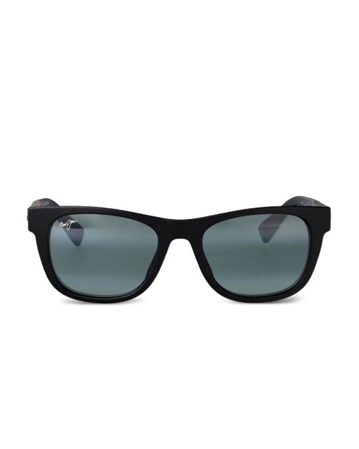 Maui Jim Black Kaulike Rectangle-Frame Sunglasses for men
