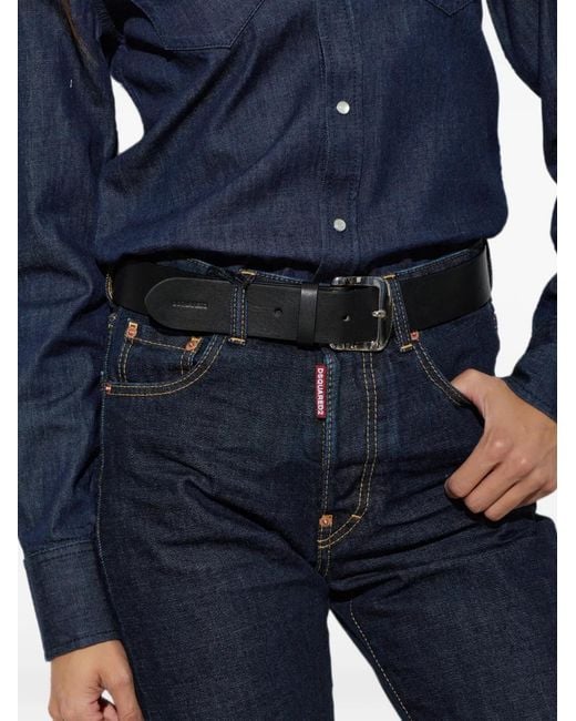 DSquared² White Basic Belt