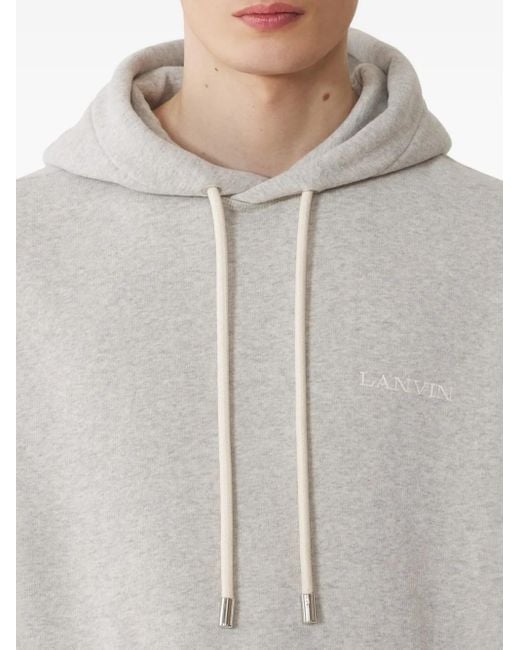 Lanvin White Light Hoodie Sweater for men