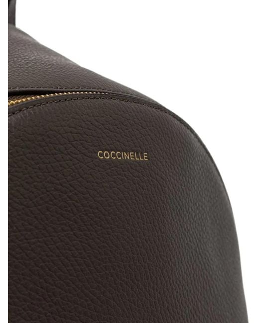 Coccinelle Black Beat Generation Grained Leather Backpack
