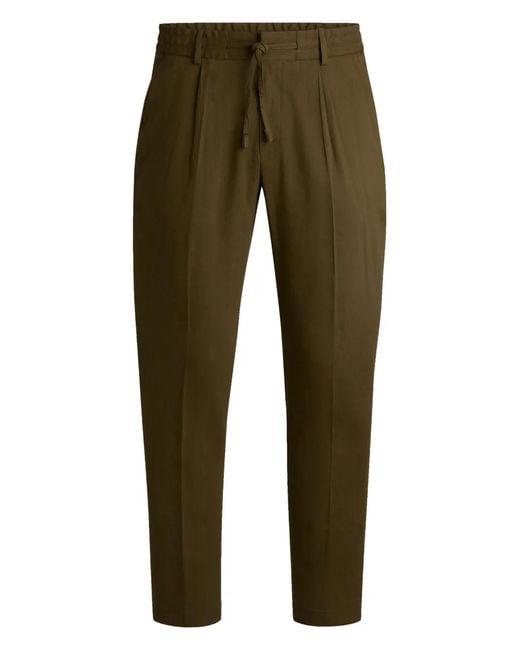 Boss Green Drawstring Trousers for men