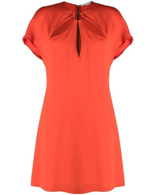 Stella McCartney Red Short Viscose Dress