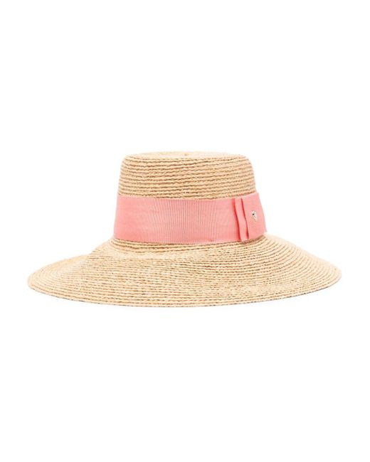 Helen Kaminski Pink Easton Raffia Hat