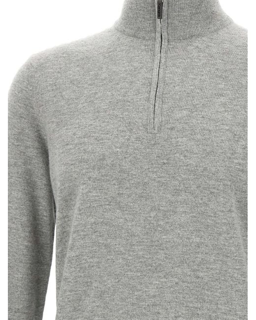 メンズ Kangra ジップアップ セーター Gray