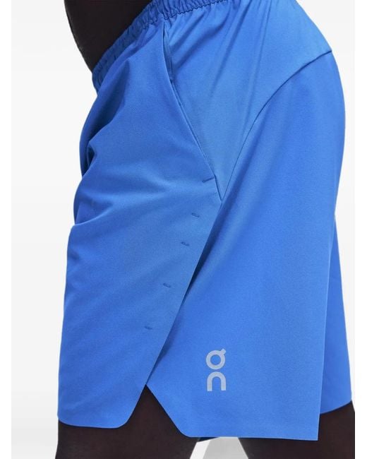 On Shoes Blue Train Shorts 7" for men