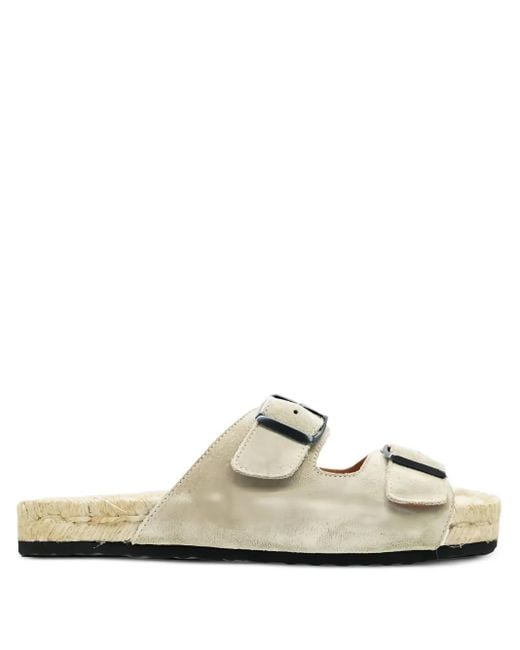 Manebí White Nordic Buckle Sandals for men