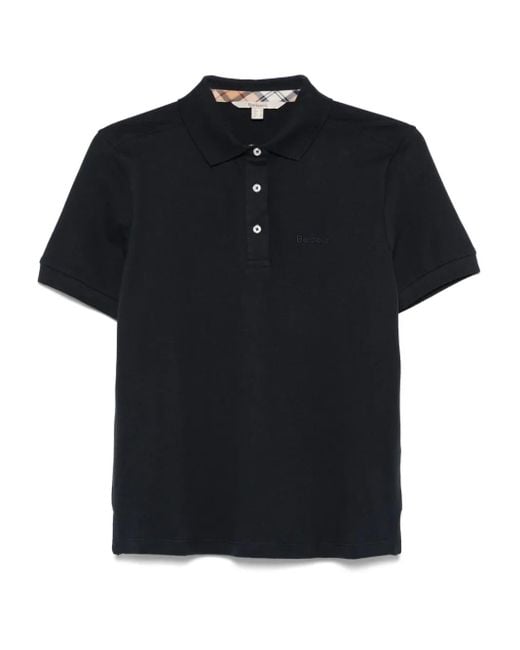 Barbour Black Bowford Embroidered Polo Shirt