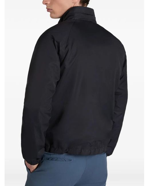 Slowear Blue Reversible Taffeta Blouson Jacket for men