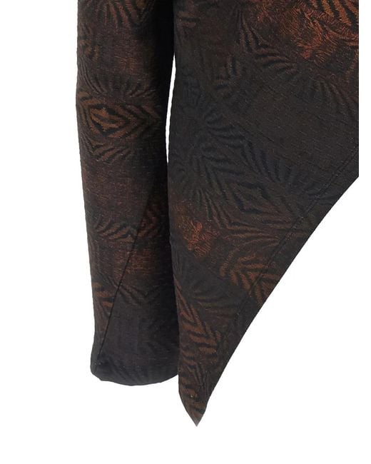 Kiko Kostadinov Black Simpson Asymmetrical Top