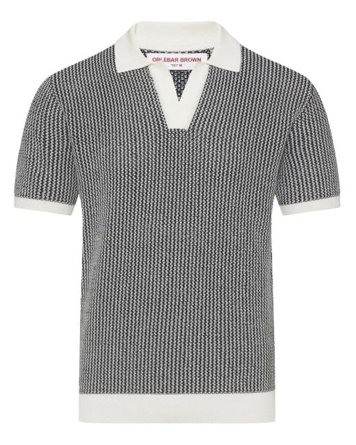 Orlebar Brown Gray Horton Cotton Polo Shirt for men