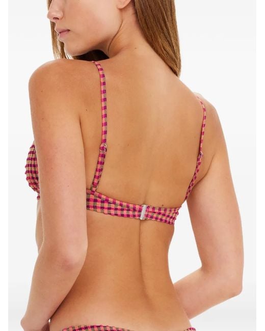 Top Bikini Aliki Heidi A Quadri di The Upside in Red
