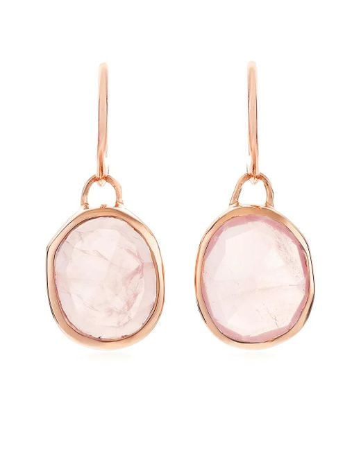 Monica Vinader Pink Siren Wire Earrings