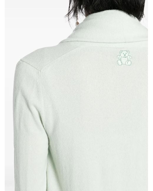 Teddy Cashmere White Venezia Cardi-Coat