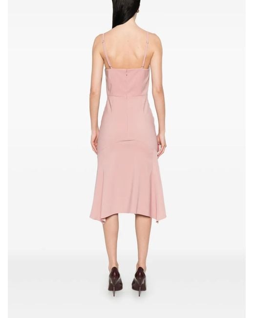 DSquared² Pink Mistress Midi Dress