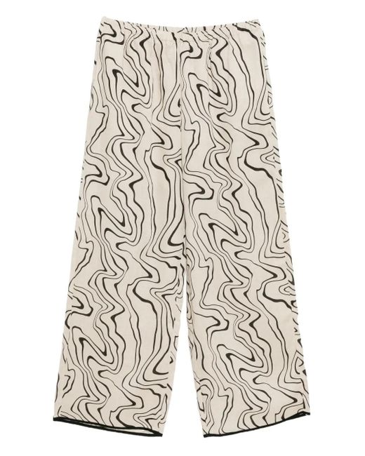 Bambah White Hose Aus Leinen