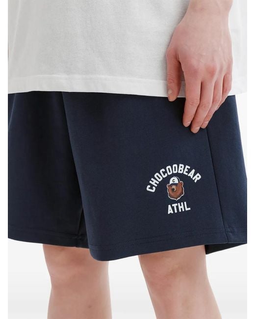 Chocoolate Blue Ensemble Haut-Short À Logo for men