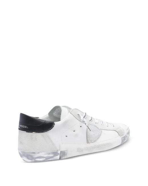Philippe Model White Prsx Low-Top Sneakers for men